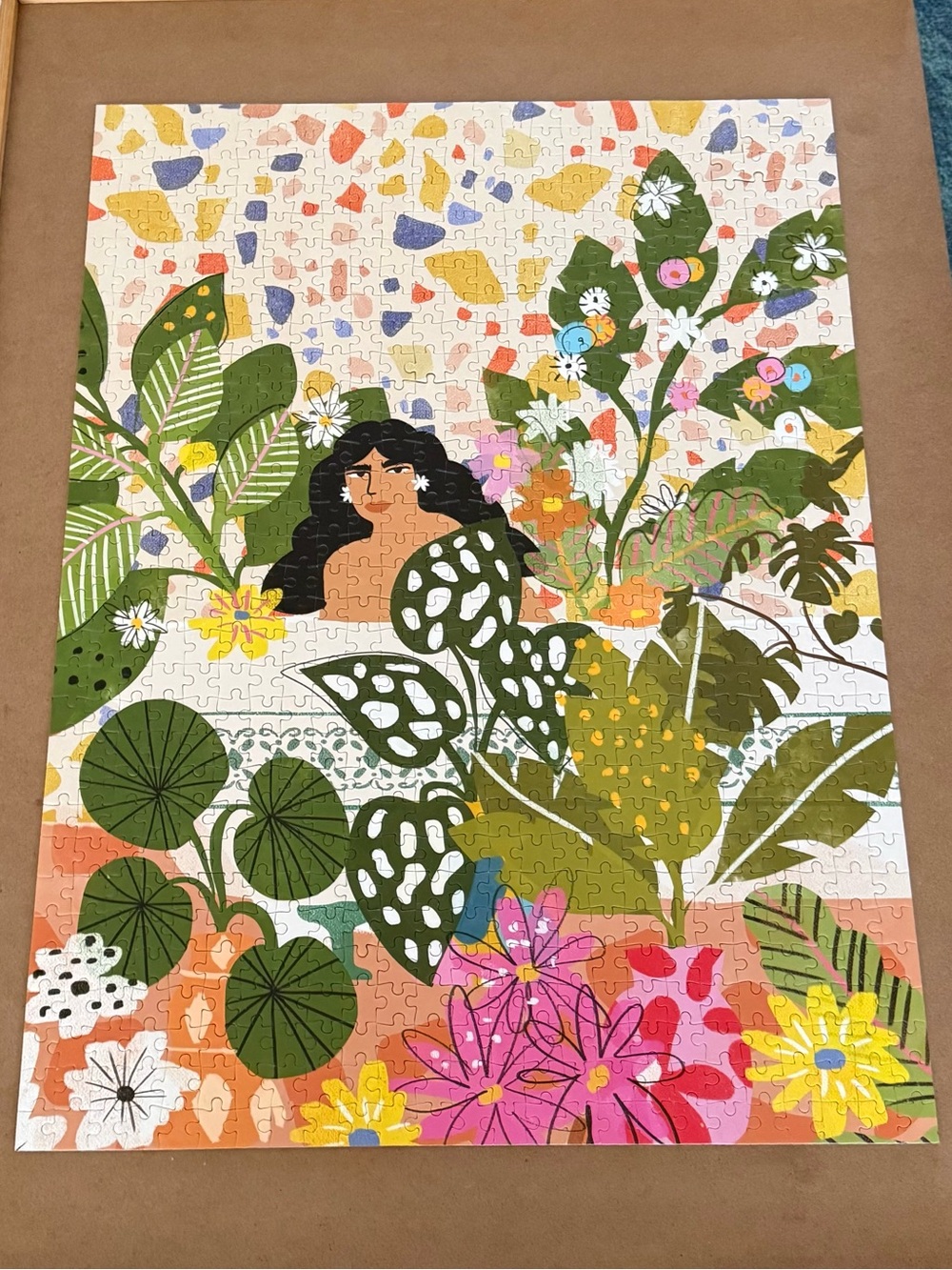 Jiggy Bathing with Flowers Puzzle, Artist Alja Horvat.